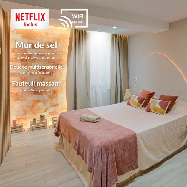 Spa & Relaxation Suite • Centre Bourgoin, Fast Wi-Fi - Image 1