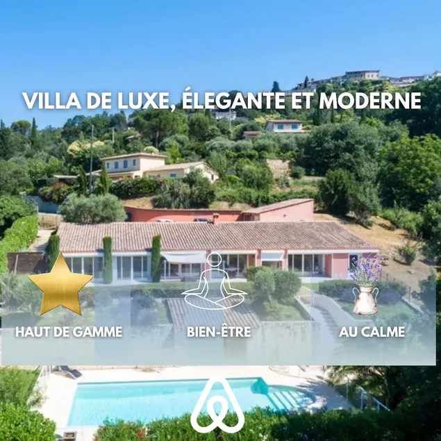 Chic Villa, Airco, Heated & Gated Pool, Provence - Image 1