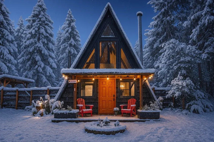 Cozy A-Frame Escape~Hot Tub~Firepit~Backyard Dream - Image 1