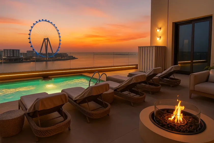 Jbr penthouse with terrace pool - Image 1