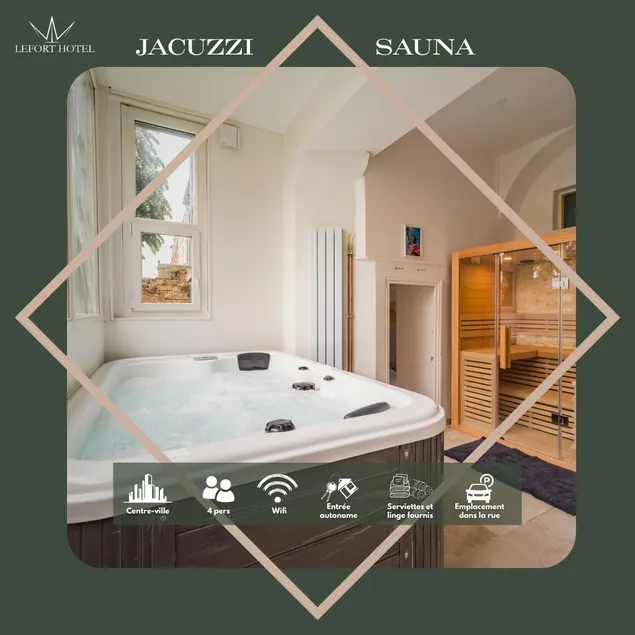 Hôtel Lefort - La Suite Impériale - Jaccuzi Sauna privatif - jardin - Image 1