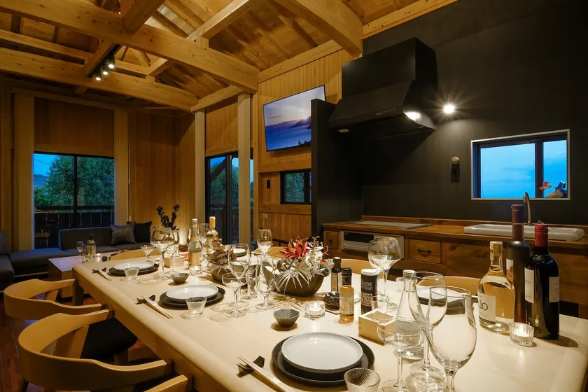 BBQ on a roof terrace overlooking the sea and sunset | Entire villa with the warmth of wood - Image 1