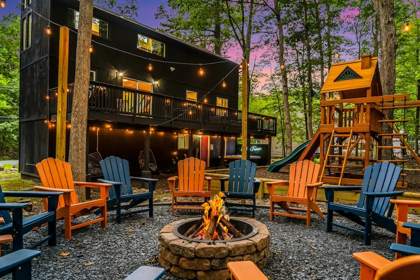 Poconos Family Retreat | Hot tub Playground Arcade - Image 1