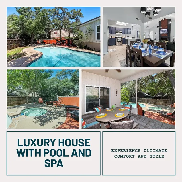 Luxe House*Heated Pool*Hot Tub*Fire Pit*Conv&Quite - Image 1