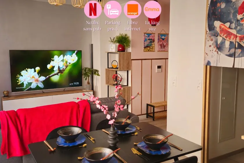 Le Japonais - Cozy & Renovated, Netflix 4K + Parking - Image 1