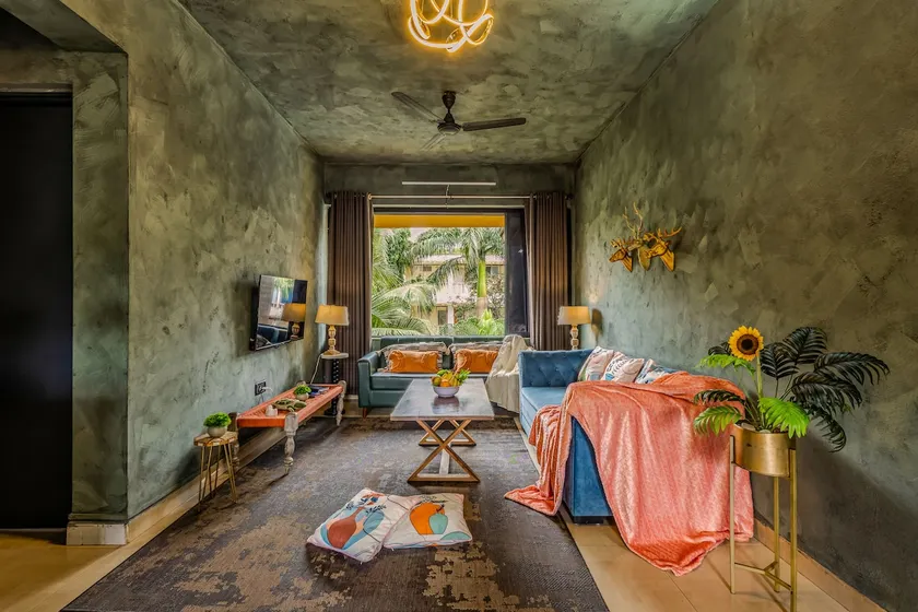 Aesthetic 2BHK | Walkin Vagator Beach | Pool View - Image 1