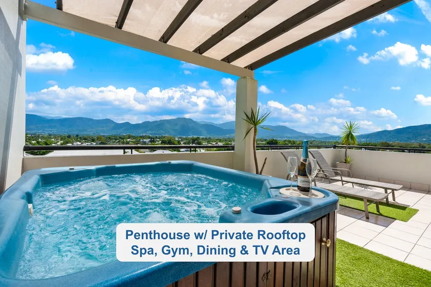 Penthouse Private Rooftop Spa|Gym|Sunset & Mt View - Image 1