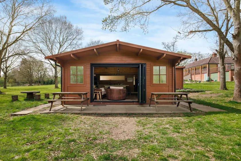 Countryside Cabin on 5 Acres Countryside with Outdoor Firepit, Cinema and converted Stables - Image 1