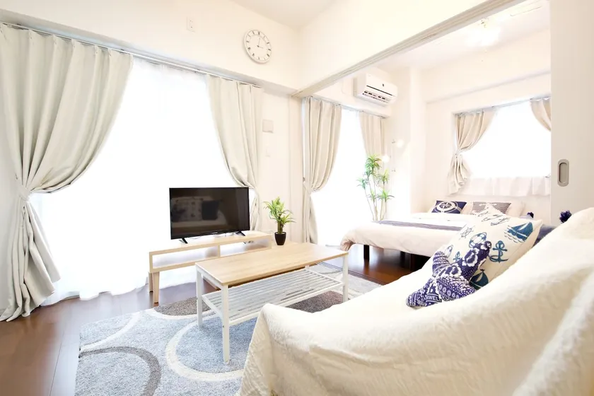 Ginowan Area * 13 min walk to Tropical Beach * Spacious and comfortable 2 bedroom 1 kitchen * Parking lot + free WiFi - Image 1