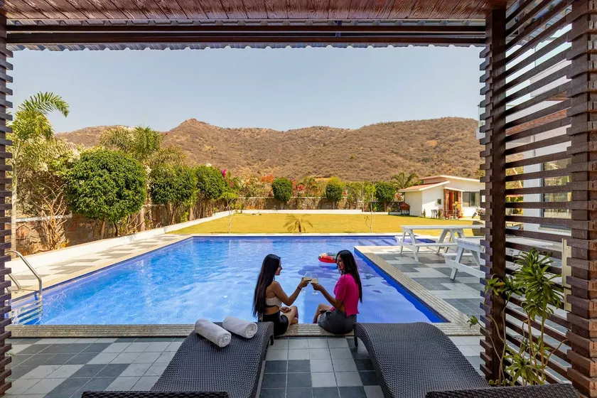 6 BHK Modern Villa w/Pool + Scenic View + Lawn - Image 1