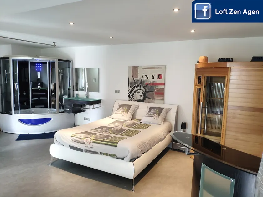 Loft Zen SPA Balneo Parking Gratuit Sauna Hammam Billard - Image 1