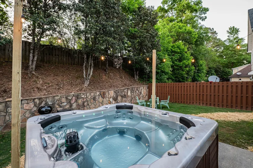 Baby Blue Bungalow with Backyard Oasis - Image 1