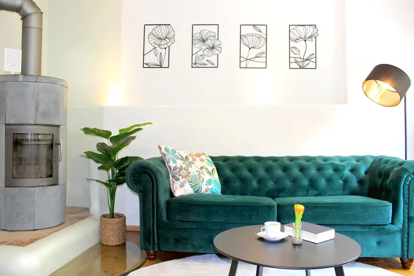 Rost Apartments: Design house with fireplace & hammock - Image 1