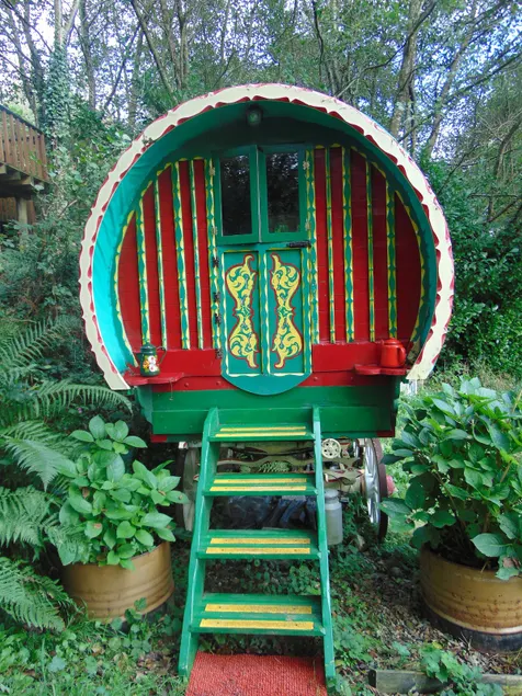 Romany Wagon & Cwtch Cabin with your own private 1 acre - Image 1