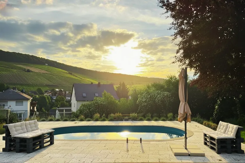 Romantic getaway with pool & panoramic vineyards - Image 1