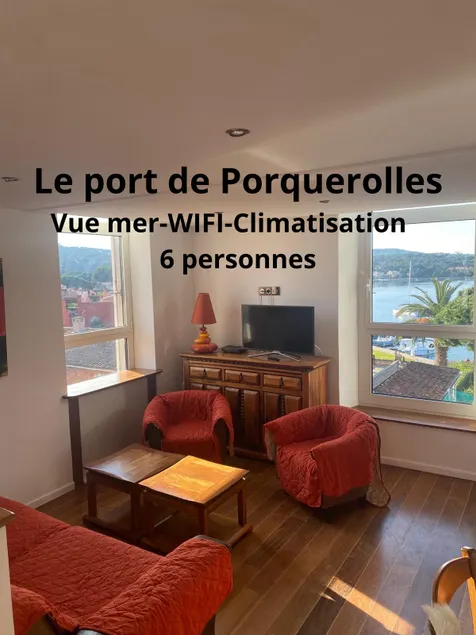 Île de Porquerolles: 2 bedrooms, air-conditioned, sea view - Image 1