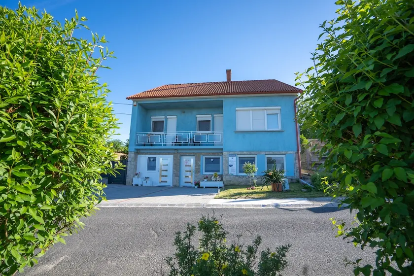 Green Garden, Blue Sky, Blue House - Image 1