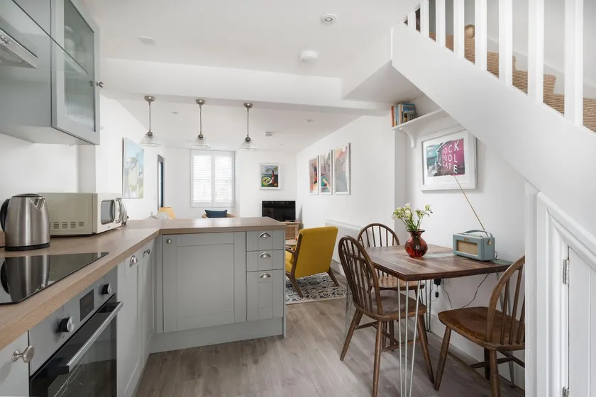 Number Three - stylish 2 bed cottage with sea views in Mousehole, pet free - Image 1