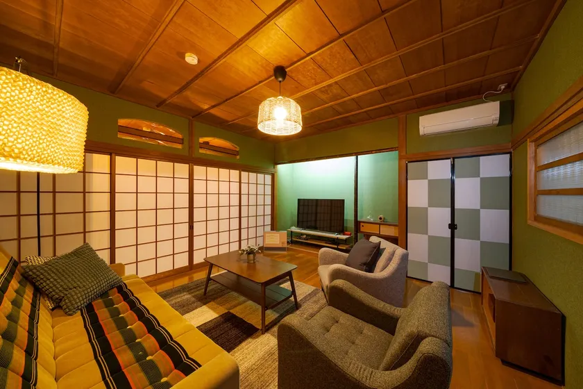 Private hot spring with direct flow from the source! Private inn with a vintage Showa atmosphere/barbecue/3 bedrooms/free parking - Image 1