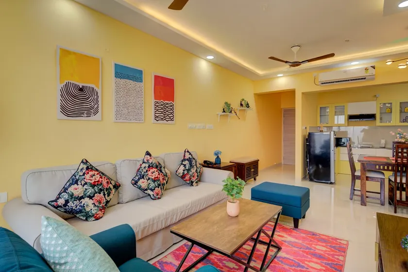 Poolside 2BHK | Near Airport | Workcation Ready - Image 1