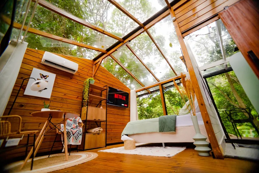 Glass Cabin in the Forest - Image 1