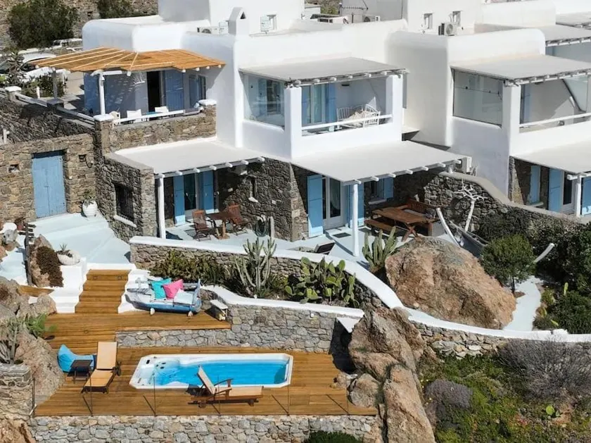 Villa Princess 5 4Bed with Small Tub Panormos Beach - Image 1
