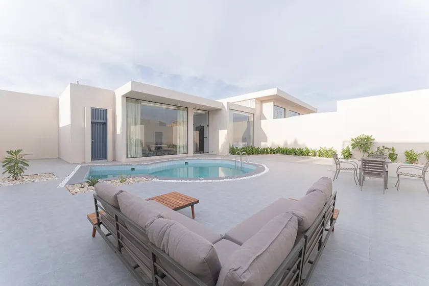 Chalet D with modern design, modern pool and outdoor seating - Image 1