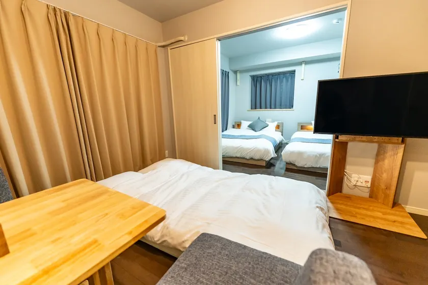 45 ㎡ spacious 2LDK/10-minute walk to Tenmonkan and Kagoshima Chuo Station, convenient for sightseeing | Accommodates up to 7 people/ - Image 1