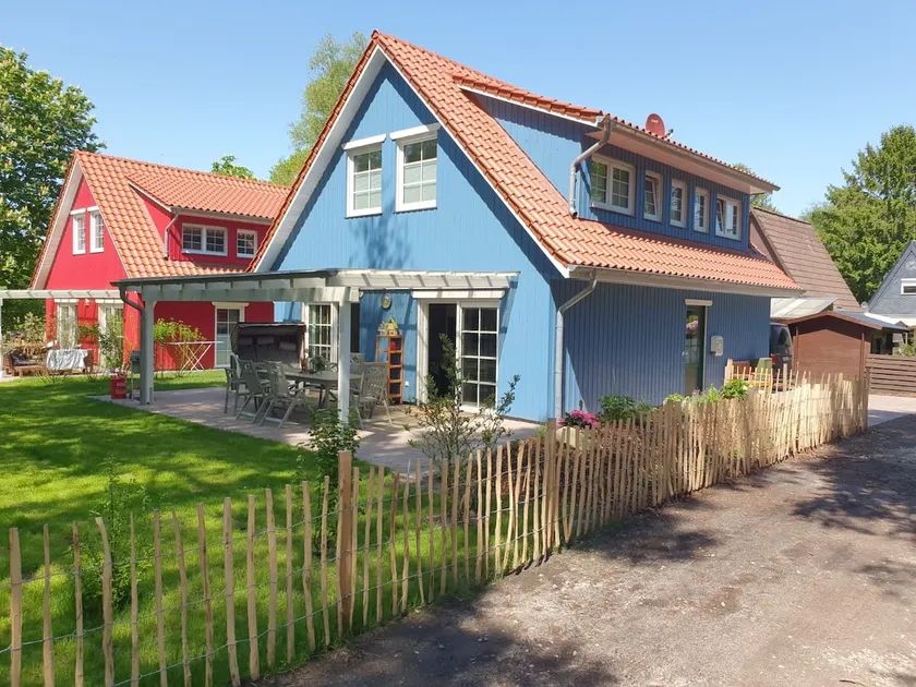 ~ The Magic of Blue in Conneforde ~ with a large patio, garden, and sauna  - Image 1