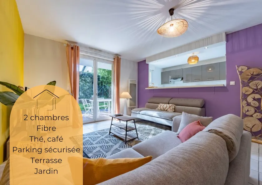 ”Le Coloré” -parking-terrace-garden- 2 bedrooms - Image 1