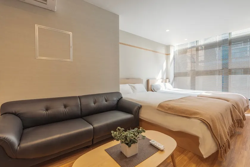 Tanimachi-kun · Hoshi Hotel · Dotonbori Fukyu Twin Room - Image 1