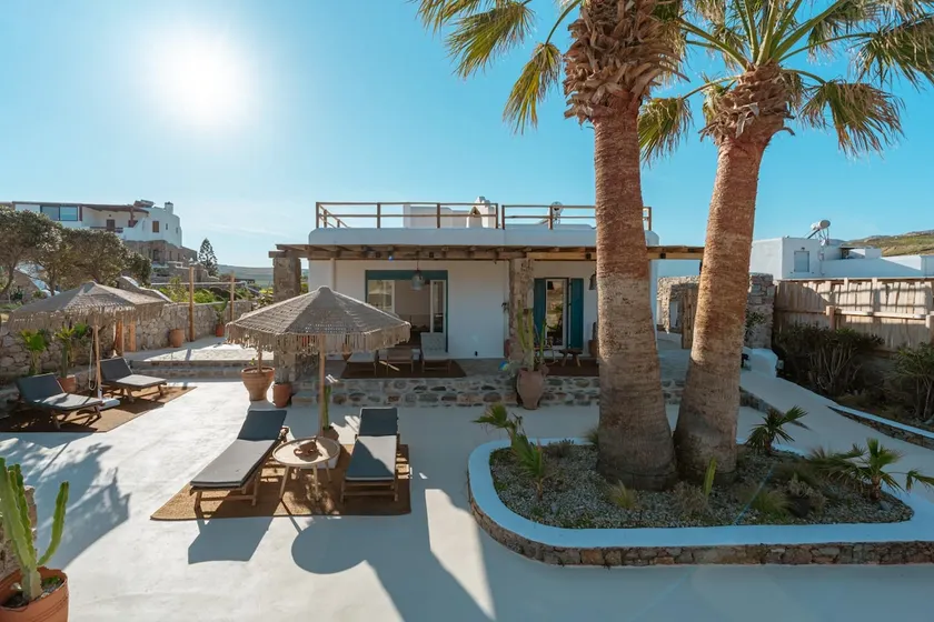 Villa Palm SeaView Hot Tub 200m from Ftelia beach - Image 1