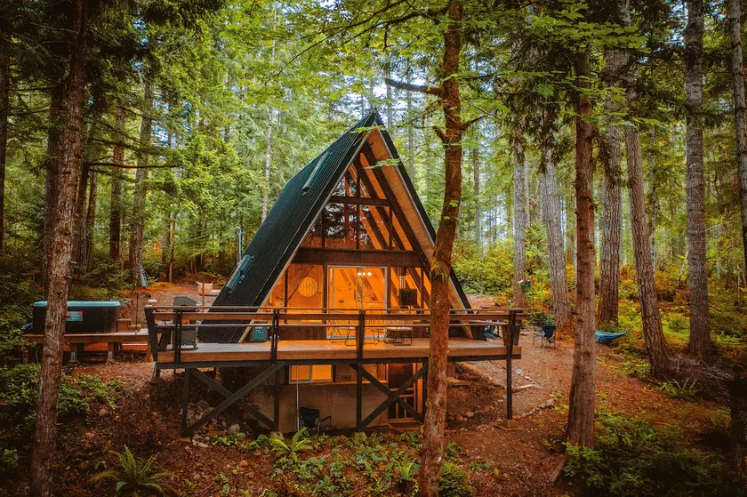 A-Frame Cabin, Private Hot tub and Hood Canal view - Image 1