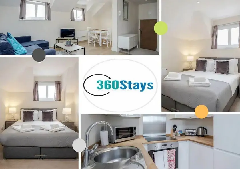 Luxury 1 Bedroom Apartment 06 with Parking in Maidenhead by 360stays - Image 1