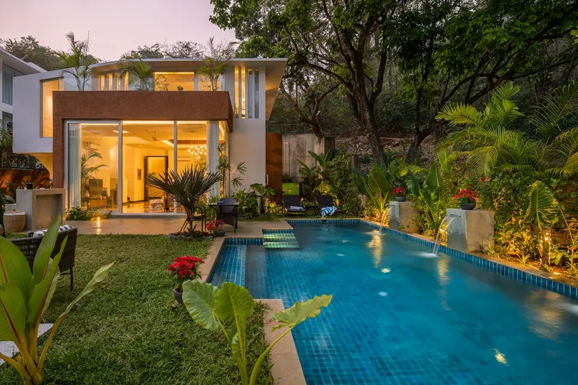 Serene Aurah 3bhk Big pool villa in Assagao - Image 1