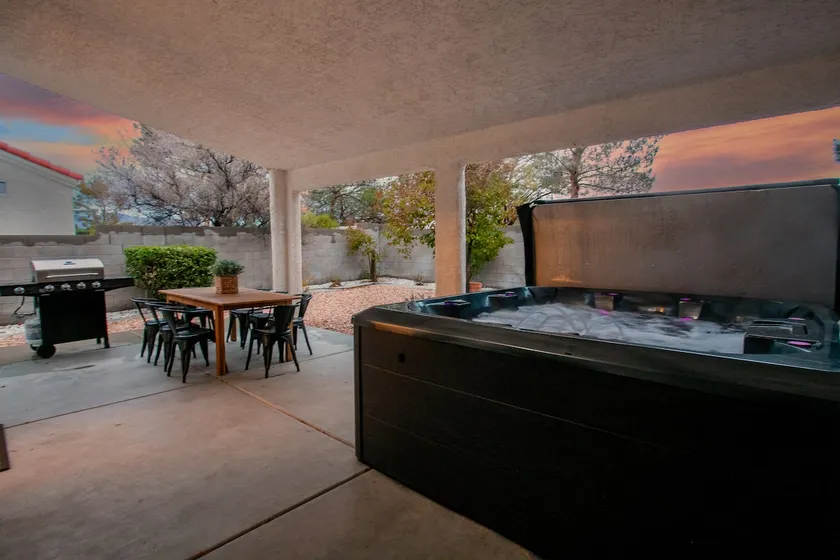 Hot Tub & Arcade Games at Modern Desert Vegas Home - Image 1