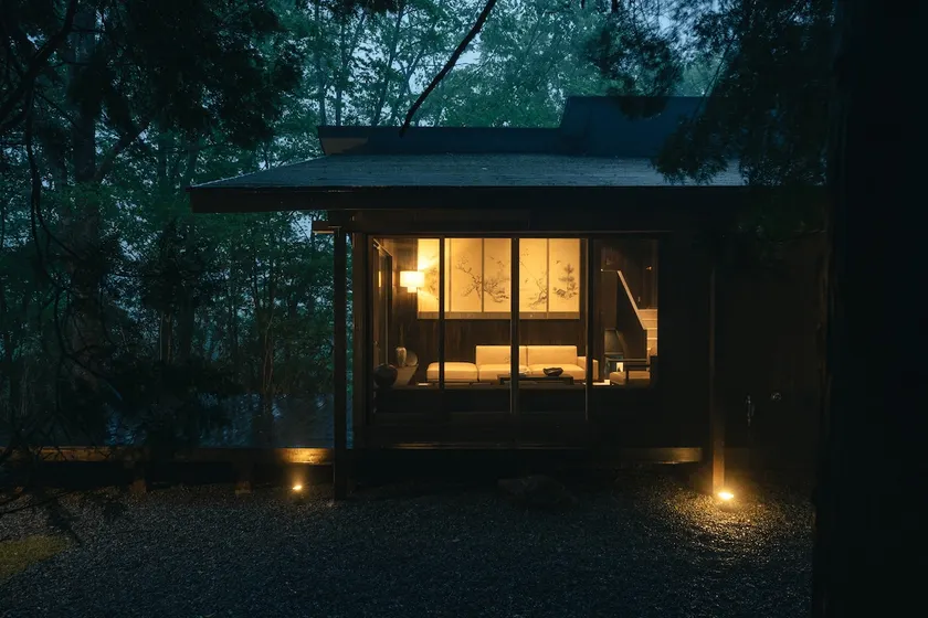 Modernist architecture in the forest of Gaodai. Open-air bath, sauna, cypress bath, ENN - Image 1