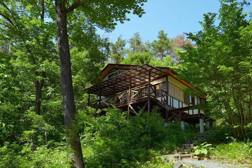 A two-story house in Saku no Mori, with a dome studio surrounded by rich nature - Image 1
