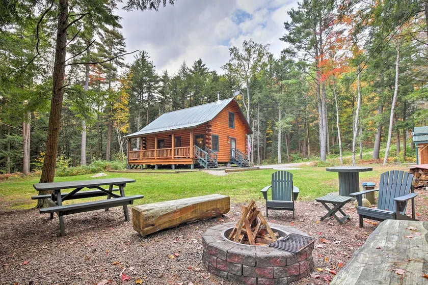 Cozy Independence Riverfront Adirondack Log Cabin - Image 1