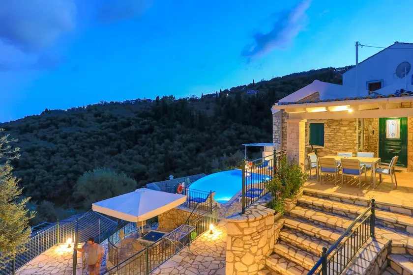 Villa Regina: Above Agni, superb views and pool - Image 1