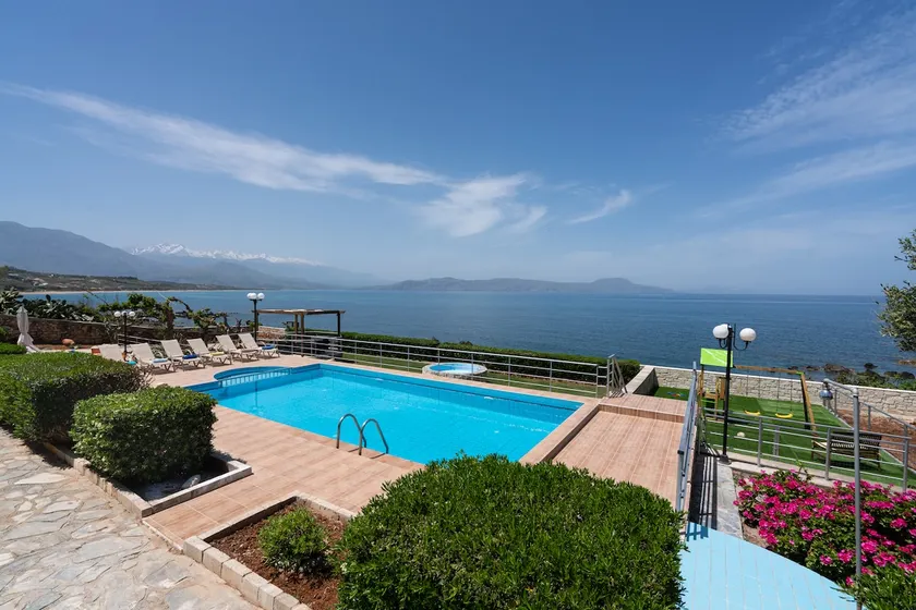 Beachfront Family Villa Katerina with Private pool, Playground, BBQ & Amazing Sea Views! - Image 1