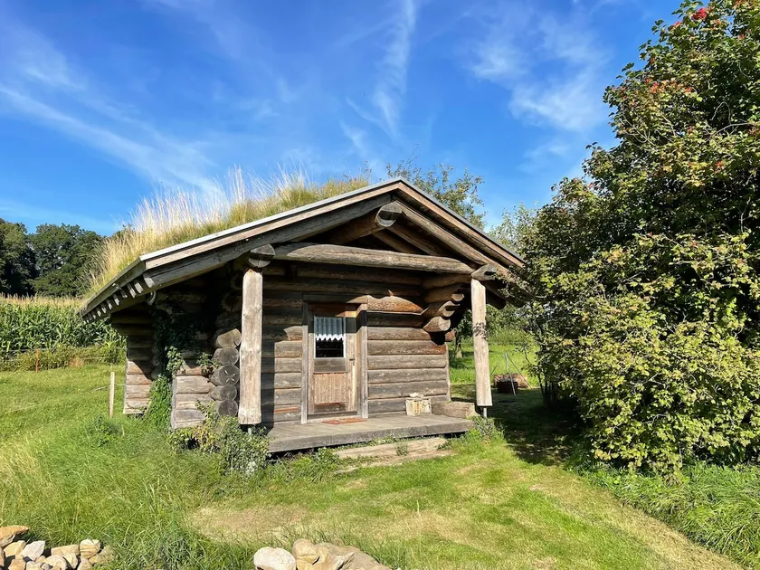 Old bee house made of solid wood - Image 1