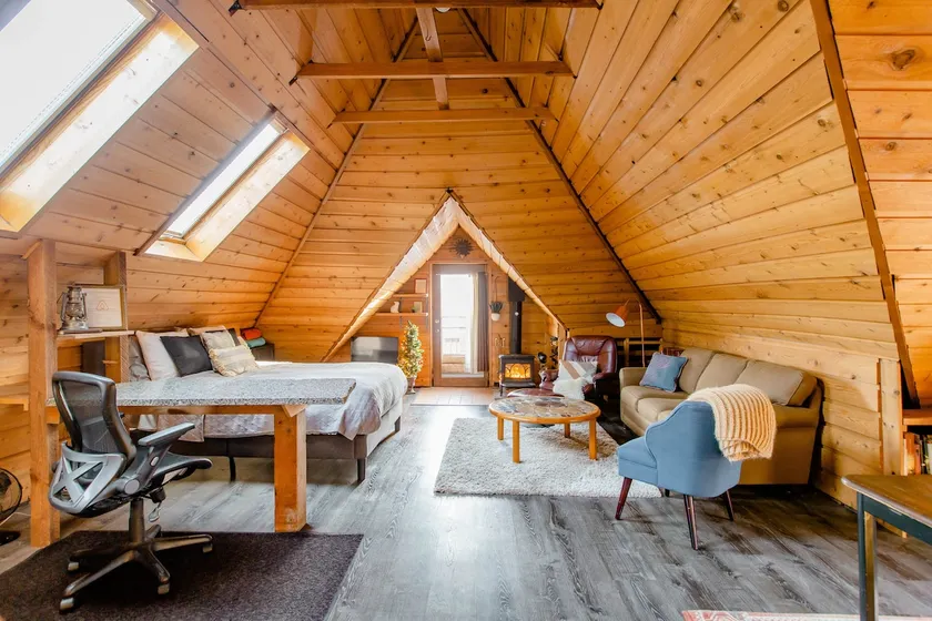 Tree-Top Urban Cabin: A-Frame Loft + Private Porch - Image 1