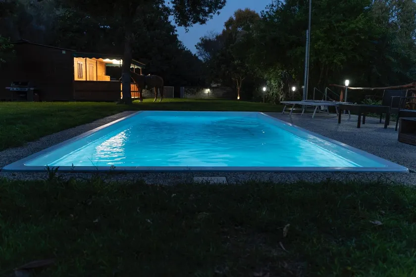 Chalet with garden and swimming pool. - Image 1