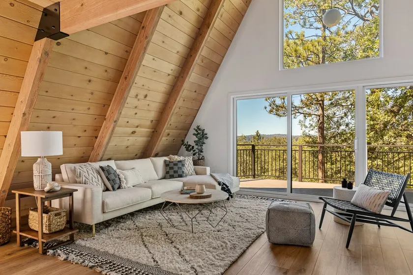 Modern A-Frame: 2 Decks, Firepit+BBQ+AC+EV+Views! - Image 1