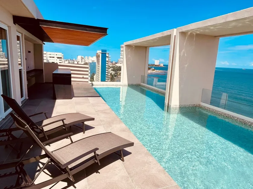 Beachfront Palms apartment with pool for 6 people - Image 1