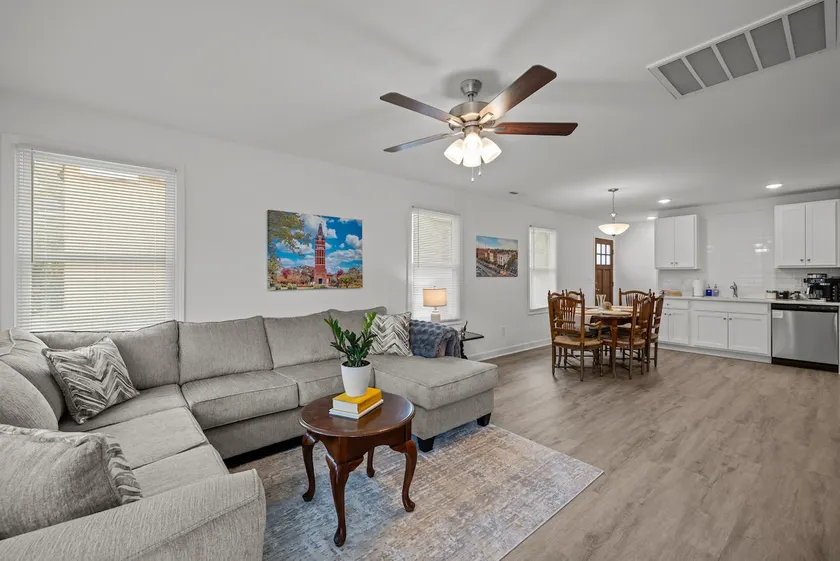 Walk to Downtown 3BR Home | King Bed + Porch - Image 1