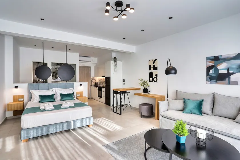 Althea B1 - Luxury Studio w Balcony Downtown Sitia - Image 1