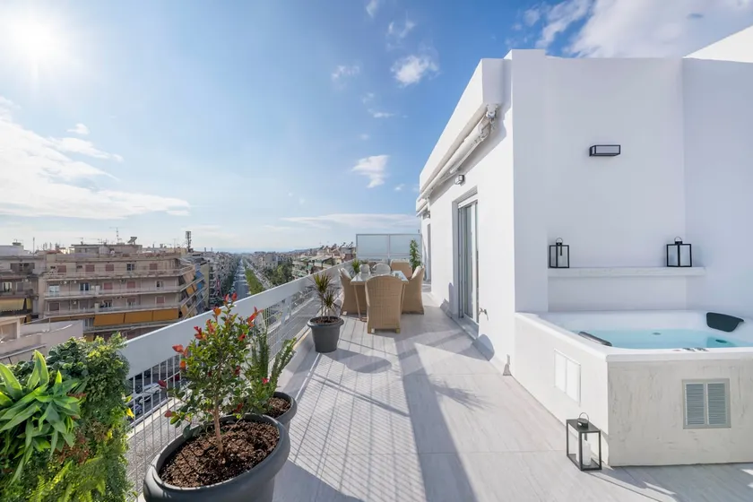 AthensGem:Luxury Seaview Penthouse+Jacuzzi&Parking - Image 1