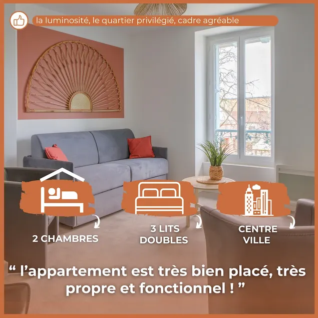 Tournette -6 pers - Hyper Centre - WIFI - Image 1